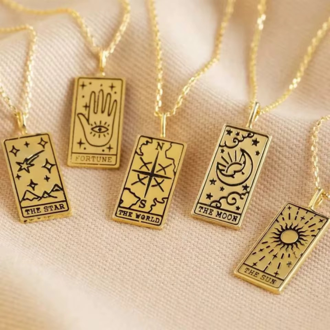 The Moon Tarot Card Necklace