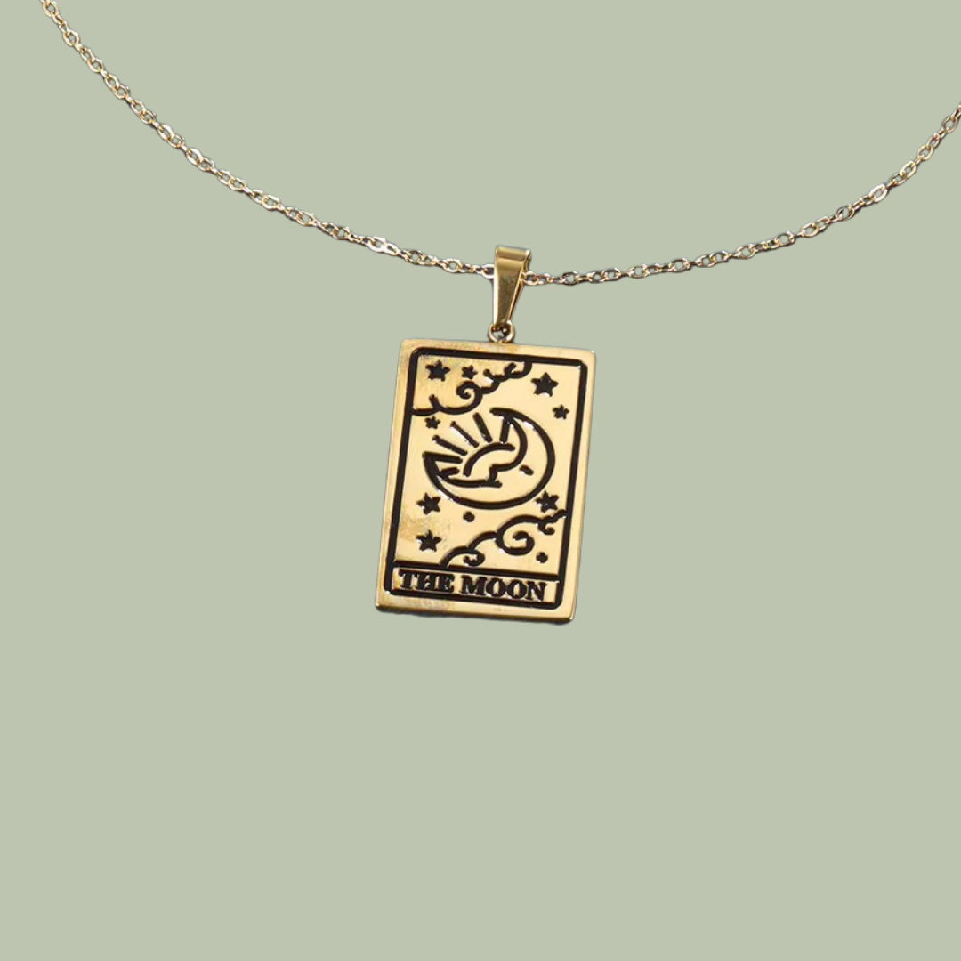 The Moon Tarot Card Necklace