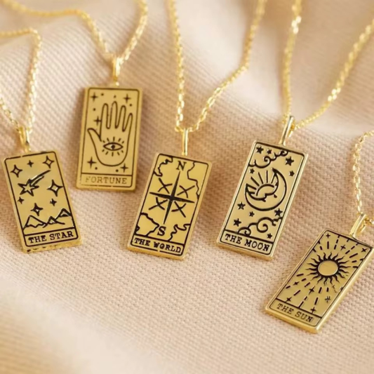 The Moon Tarot Card Necklace