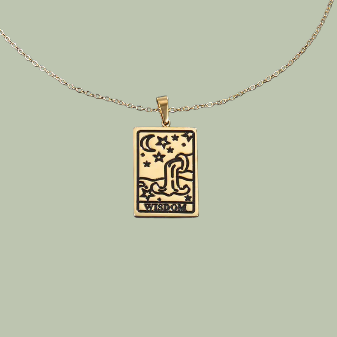 Wisdom Tarot Card Necklace
