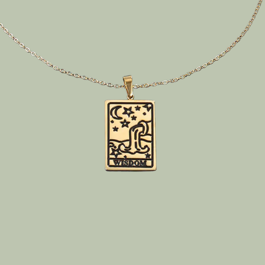 Wisdom Tarot Card Necklace